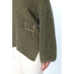 Hst - Sofie V-Neck Sweater - Winter Moss