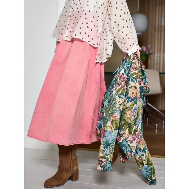 Black Colour - Abbie Vintage Nederdel - Pink