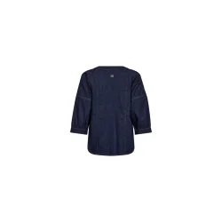 Mos Mosh - Bari Crispy Skjorte - Dark Blue