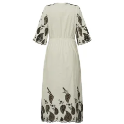 Gossia - Safina kjole - Creme - Brown