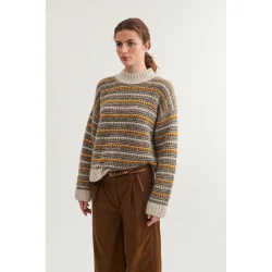 Basic Apparel - Sally strik - grey/carafe/buckskin