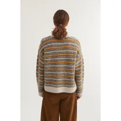 Basic Apparel - Sally strik - grey/carafe/buckskin