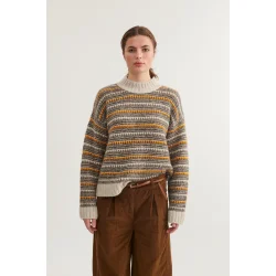 Basic Apparel - Sally strik - grey/carafe/buckskin