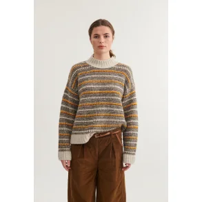 Basic Apparel - Sally strik - grey/carafe/buckskin