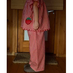 Sissel Edelbo - Saxo Mini bukser - Red Checks