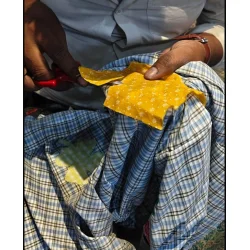 Sissel Edelbo - Saxo mini bukser - Blue checks