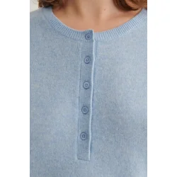 Basic Apparel - Selem Grandda T-shirt Strik - Light Blue