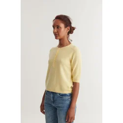 Basic Apparel - Selem Grandda T-shirt Strik - Sunlight