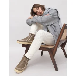 Laidback London -  Setsu Crochet Crepe - Anklelstvler - Natural