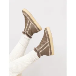 Laidback London -  Setsu Crochet Crepe - Anklelstvler - Natural