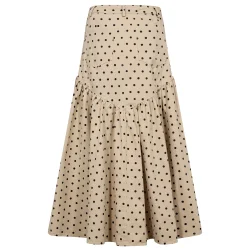 Gossia - Siljas Nederdel - Sand Black Dots