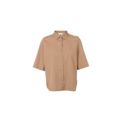 Basic Apparel - Silje SS skjorte - Portobello