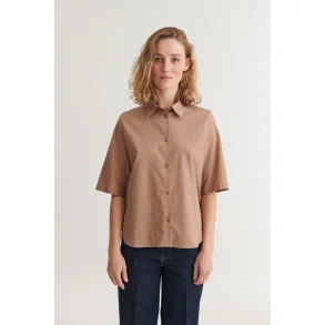 Basic Apparel - Silje SS skjorte - Portobello