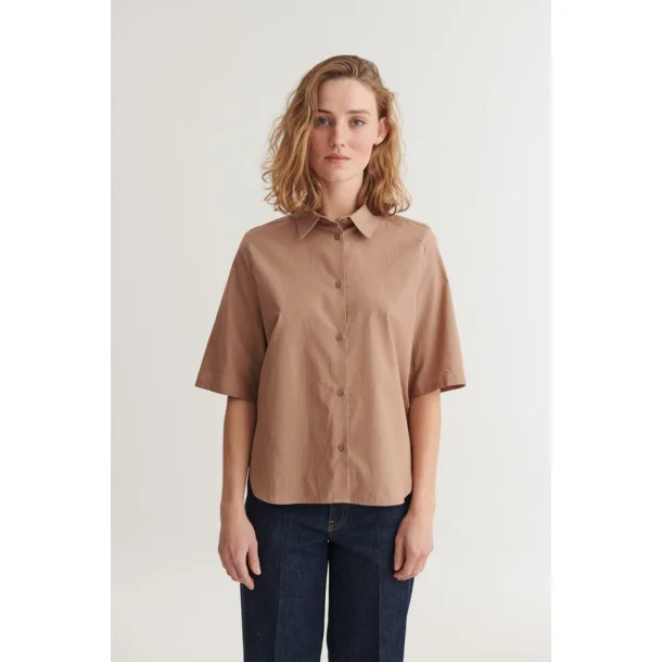 Basic Apparel - Silje SS skjorte - Portobello