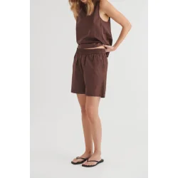 Basic Apparel - Silje Shorts - Chicory Coffee
