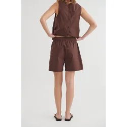Basic Apparel - Silje Shorts - Chicory Coffee