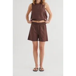Basic Apparel - Silje Shorts - Chicory Coffee