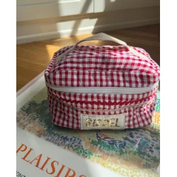 Sissel Edelbo - Bucket Bag - Red Checks - Onesize