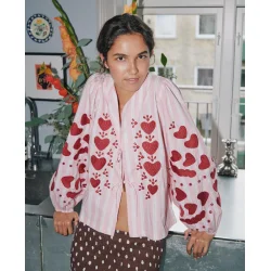 Sissel Edelbo - Elisabeth Top - Rose Stripes 