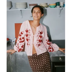 Sissel Edelbo - Elisabeth Top - Rose Stripes 