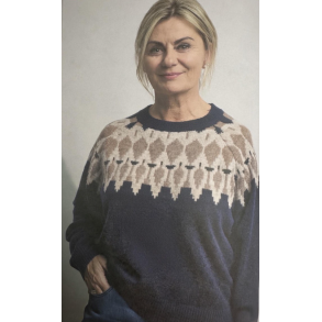 Kopenhaken - Carla Jaquard Ls strik - Anthracite