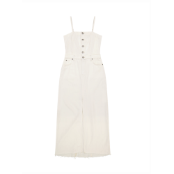 Lee - Maxi Denim Kjole - Powder White