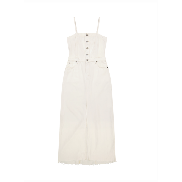 Lee - Maxi Denim Kjole - Powder White