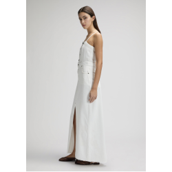 Lee - Maxi Denim Kjole - Powder White