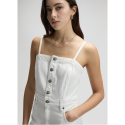 Lee - Maxi Denim Kjole - Powder White