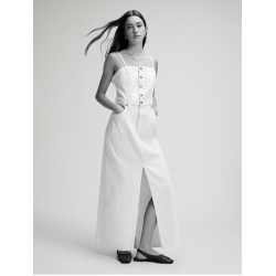 Lee - Maxi Denim Kjole - Powder White