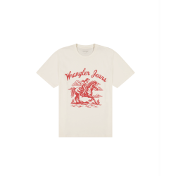 Wrangler - Girlfriend tee - Worn white