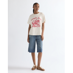 Wrangler - Girlfriend tee - Worn white