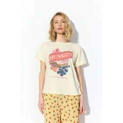 Hunk�n - Sweet treet T-shirt - Light yellow