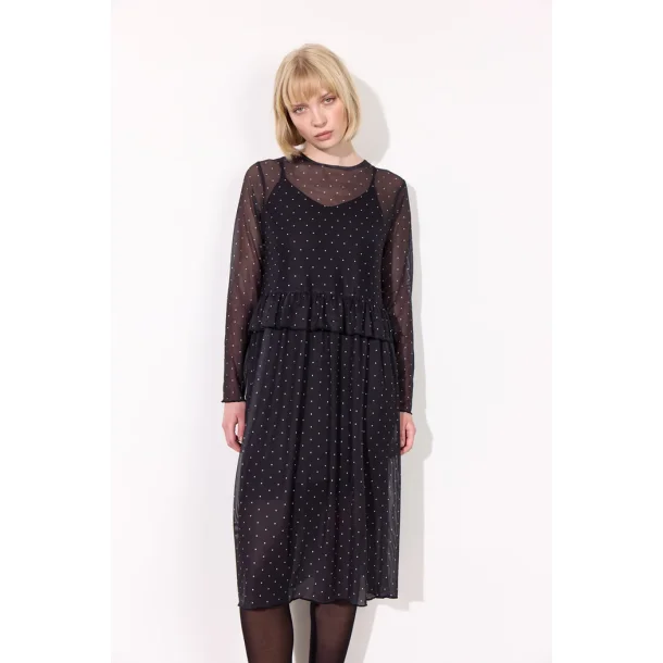 Hunkn - Tova Mesh Kjole - Black