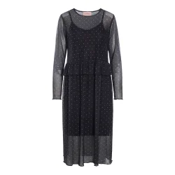 Hunkn - Tova Mesh Kjole - Black