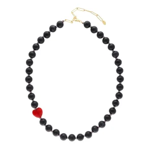 Nuni - Valentine Halskde - Black - Onesize