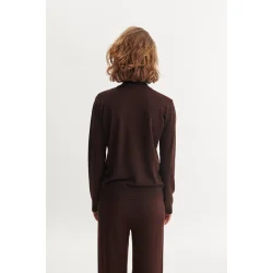 Basic Apparel - Vera Roll Neck - Chocolate Torte