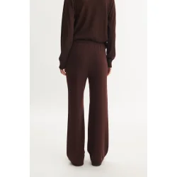 Basic Apparel - Vera Wide Bukser - Chocolate Torte