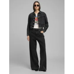 Replay - Jersey T-shirt - With Rose And Log Print - White