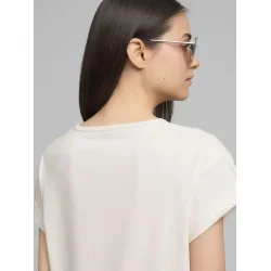 Replay - Jersey T-shirt - With Rose And Log Print - White