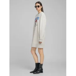 Replay - Sweatshirt Kjole - Light Grey