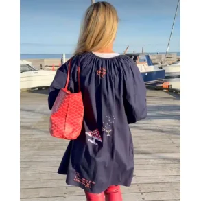 Wauw - The Champagne Tunic Kjole - Marine Blue