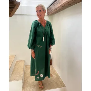 Wauw - The Good Luck Kjole - Dark Green