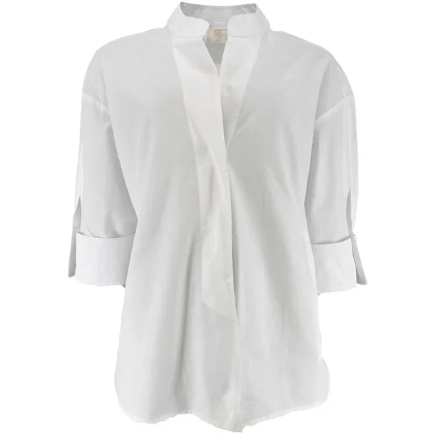 Wauw - Luna Plain Skjorte - Paper White