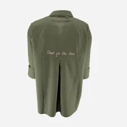Wauw - Luna Skjorte - Shoot For The Stars - Olive Green 