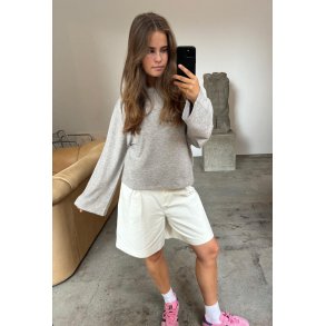 Boii - Wero O-neck Strik - Beige Malange
