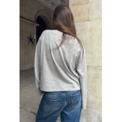 Boii - Wero O-neck Strik - Beige Malange