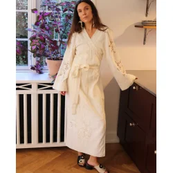 Sissel Edelbo - Winfrey Wrap Dress - Off White - Onesize