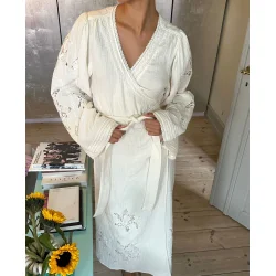 Sissel Edelbo - Winfrey Wrap Dress - Off White - Onesize