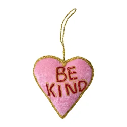 Rice - Velour Julepynt - Lyser�d Be Kind 